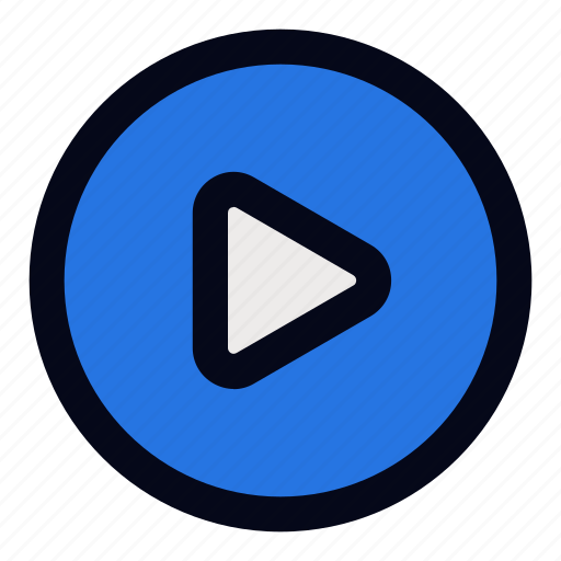 Play, button, music, playback, video, player, multimedia icon - Download on Iconfinder