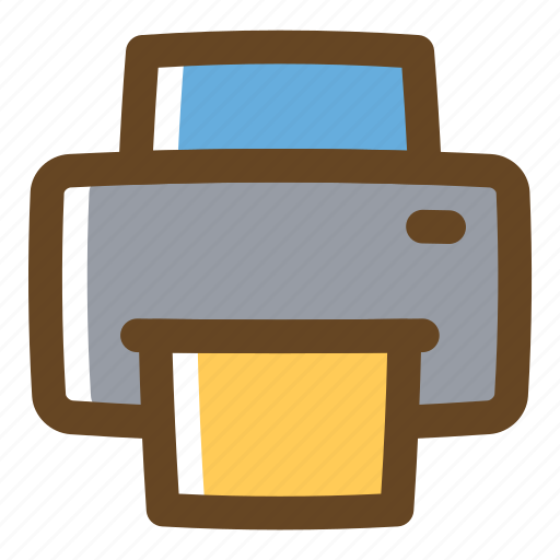 Color, document, filled, multimedia, print, printer icon - Download on Iconfinder
