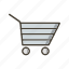 shopping cart, cart, trolley 