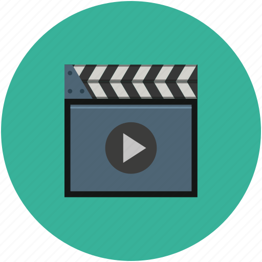 Clapperboard, movies, multimedia, music, musique, video control, video player icon - Download on Iconfinder