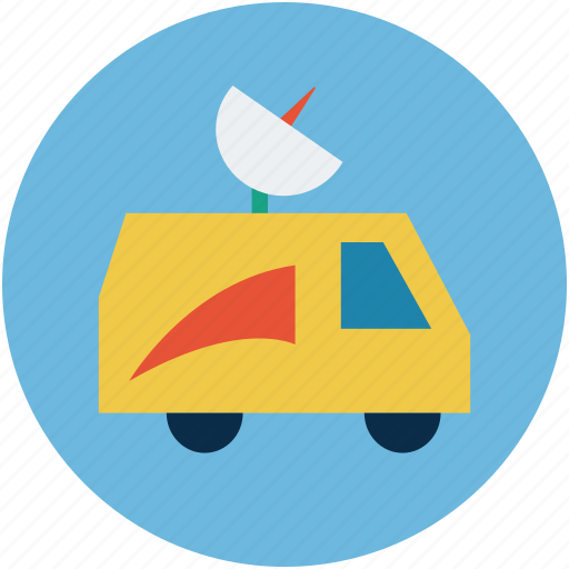 Automobile, media, media van, news van, van icon - Download on Iconfinder