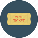 badge, label, move ticket label, movie ticket, offer tag
