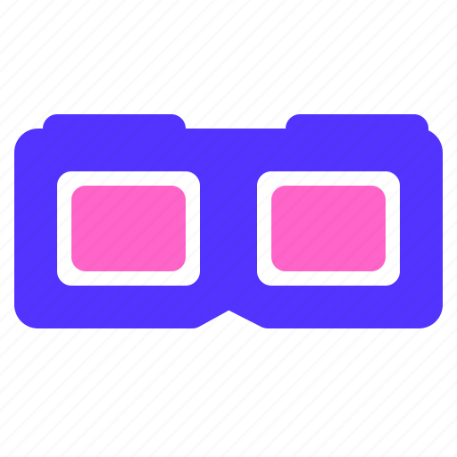3d, glasses, movie icon - Download on Iconfinder