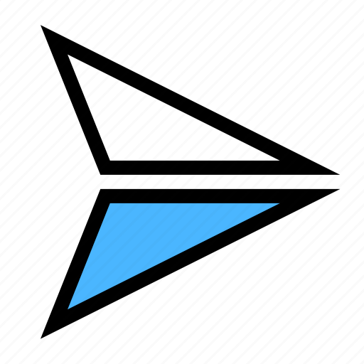 Arrow, paper plane, paperplane, reply, send icon - Download on Iconfinder