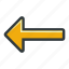 arrow, back, left, direction 
