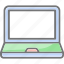 laptop, screen, multimedia, technology 