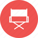 chair, direction, director's chair, equipment, film making, recording