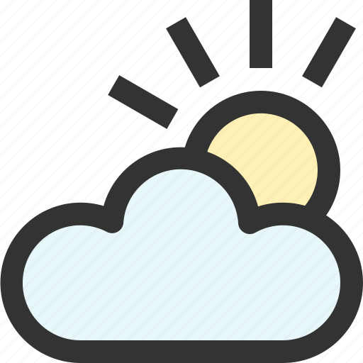 Cloud, cloudy, day, forecast, sun, weather icon - Download on Iconfinder