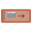 exit, 1 