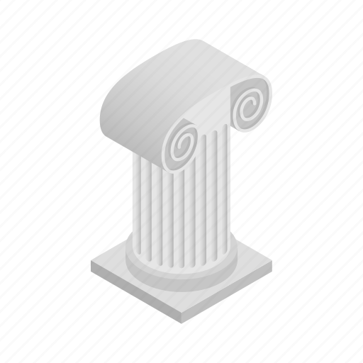 Ancient, antique, architecture, classic, column, isometric, museum icon - Download on Iconfinder