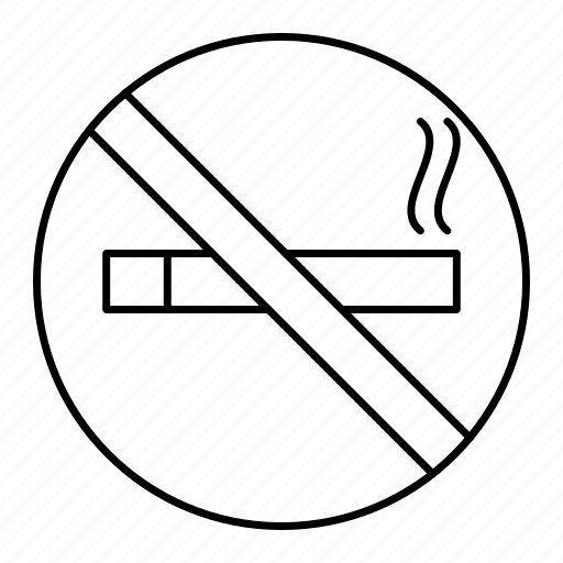 No smoke, cigarette, no, prohibition, warning icon - Download on Iconfinder