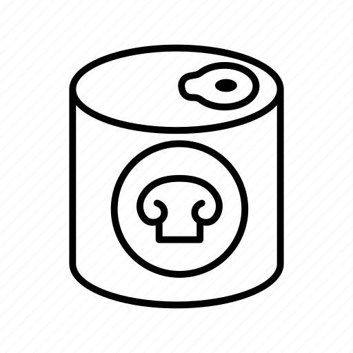 Mushroom, food, canned, tinned, preserve icon - Download on Iconfinder
