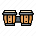 african, bongo, conga, drums, instrument