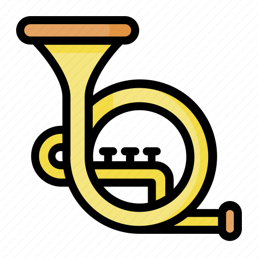French, horn, instrument, music, orchestra icon - Download on Iconfinder