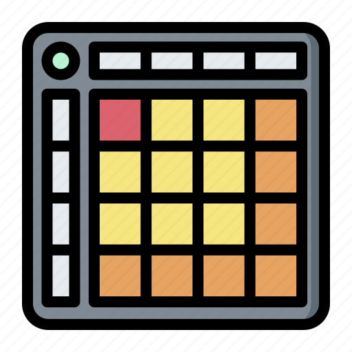 Instrument, launchpad, music, sound, electric icon - Download on Iconfinder