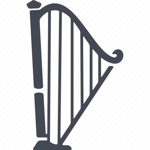 Music, musical instrument, harp, sound icon - Download on Iconfinder
