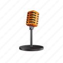 mic, stand, person, microphone, sound, lamp, recording, people 