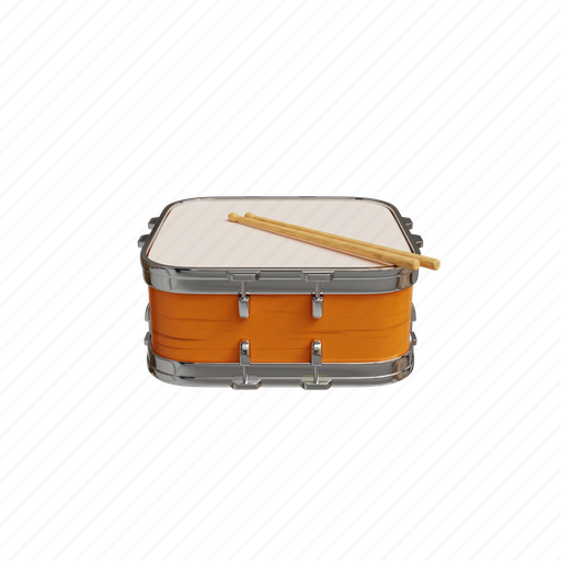Drum, music, instrument, song, percussion, musical, multimedia 3D illustration - Download on Iconfinder