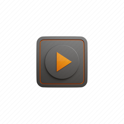 Play, button, music, sound, sport, game, speaker 3D illustration - Download on Iconfinder