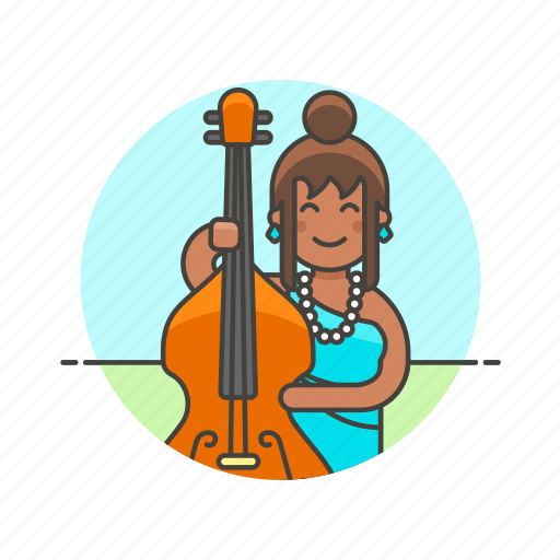 Bassist, double, music, audio, instrument, play, sound icon - Download on Iconfinder