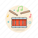 drum, music, audio, hit, instrument, play, sound