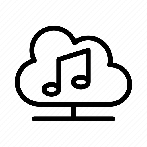 Cloud, musical, storage, media, sound icon - Download on Iconfinder