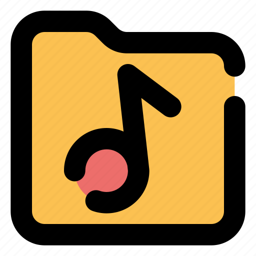 Music, folder, music folder, document icon - Download on Iconfinder