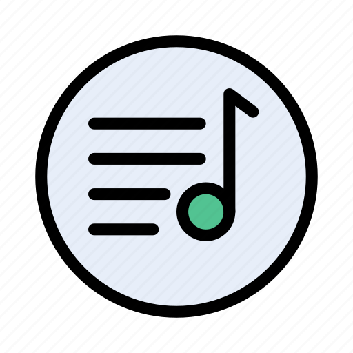 Media, song, audio, music, list icon - Download on Iconfinder