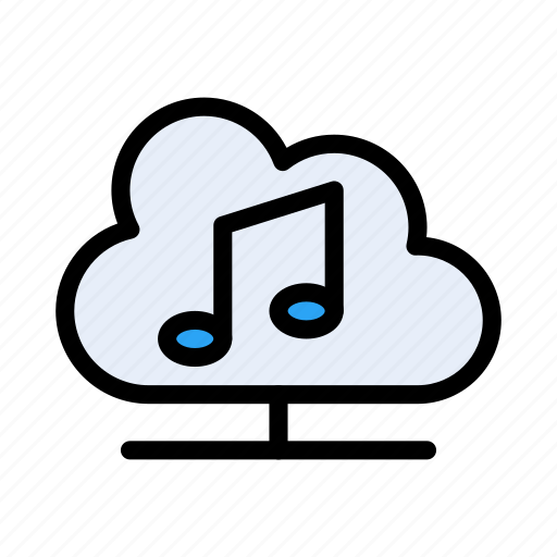 Media, sound, musical, storage, cloud icon - Download on Iconfinder