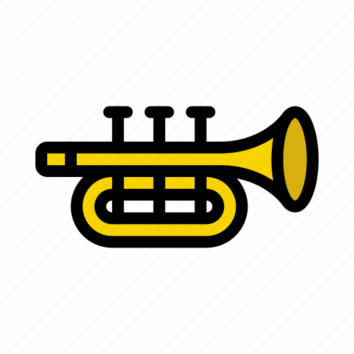 Media, trumpet, instrument, brass, music icon - Download on Iconfinder