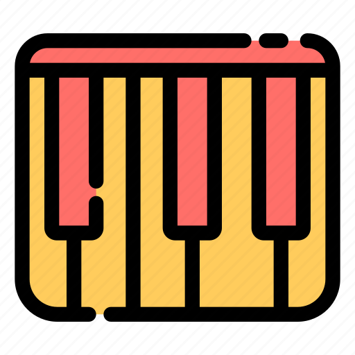 Piano, piano keyboard, keys, musical icon - Download on Iconfinder