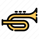 trumpet, trombone, instrument, musical