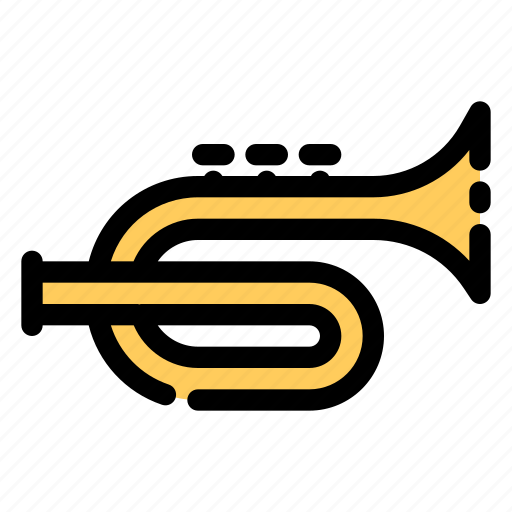 Trumpet, trombone, instrument, musical icon - Download on Iconfinder