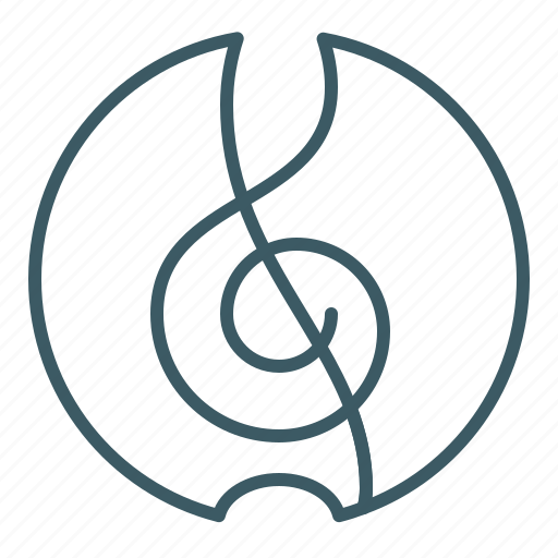 Clef, music, song, treble icon - Download on Iconfinder