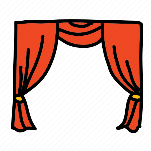 Curtains, movies, multimedia, music, opera, play, theatre icon - Download on Iconfinder