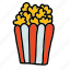 movies, multimedia, popcorn, snack 