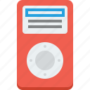 device, ipod, media, mobile, player, portable, apple, audio, control, digital, display, electronics, entertainment, equipment, gadget, headphones, mp3, multimedia, music, play, red, screen, sound, speaker, stereo, system, technology, tune, video, volume 