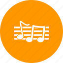 graphic, melody, music, musical, note, notes, staff