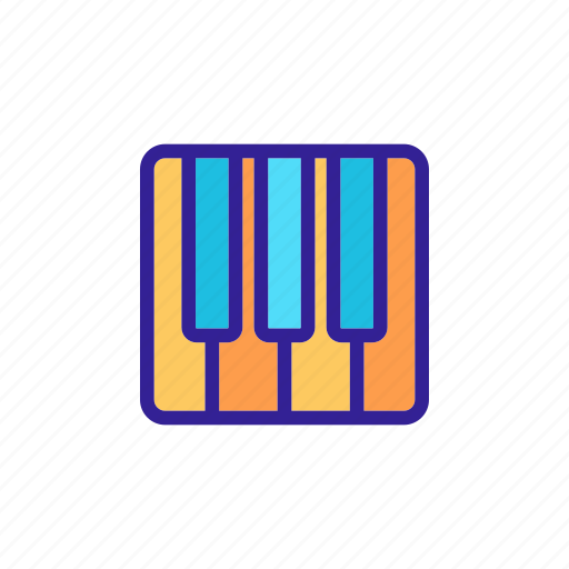 Classical, contour, key, melody, music icon - Download on Iconfinder