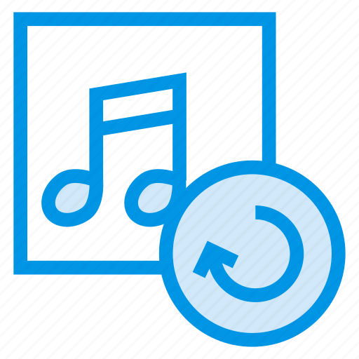 Audio, music, player, refresh, reload, replay, sound icon - Download on Iconfinder