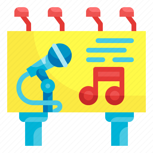 Billboard, poster, publicity, advertising, band icon - Download on Iconfinder
