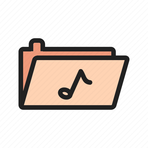 File, folder, music, musical, note, notes, technology icon - Download on Iconfinder