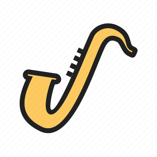 Entertainment, instrument, jazz, music, musical, saxophone icon - Download on Iconfinder