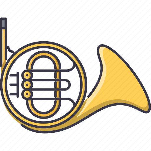 Band, french, horn, instrument, music, song icon - Download on Iconfinder