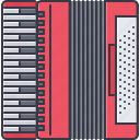 accordion, band, instrument, music, song