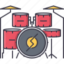 band, drum, instrument, kit, music, song