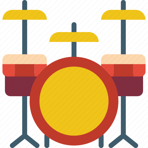 Drum kit, drums, instruments, music, percussion, rock icon - Download on Iconfinder