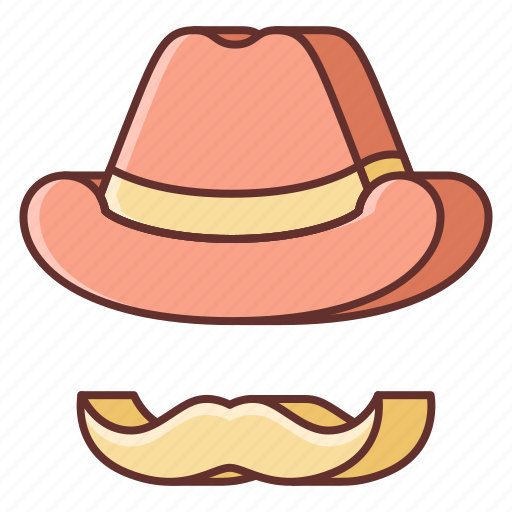 Country, hat, music, mustache icon - Download on Iconfinder