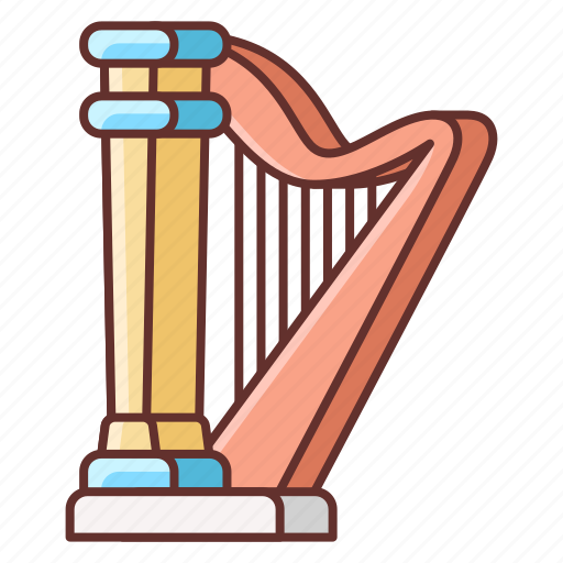 Harp, instrument, music, sound icon - Download on Iconfinder
