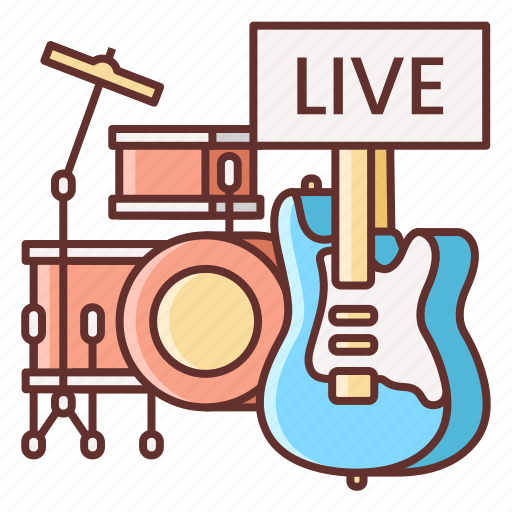 Band, drums, instrument, live, music icon - Download on Iconfinder